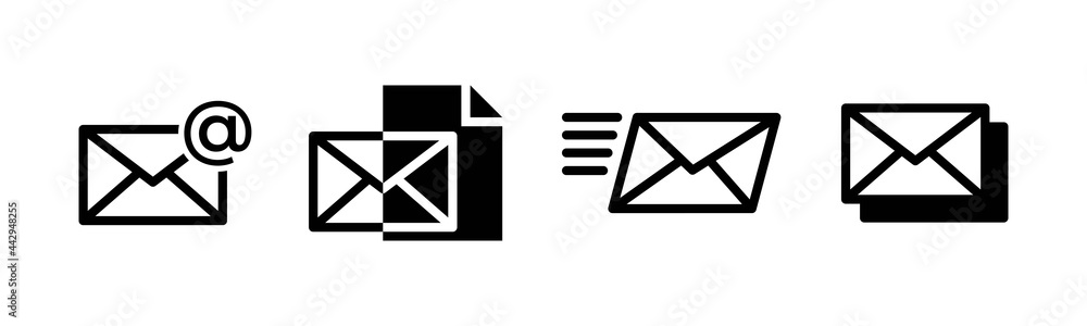 Vector graphic of e-mail icon collection | paper icon | document icon Vector graphic of e-mail icon collection | paper icon | document icon