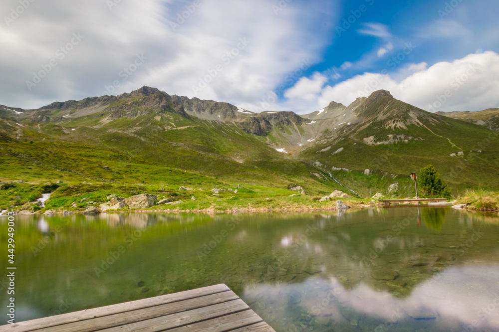 alpin lake in the austrian alps (near Ischgl, Tyrol, Austria)