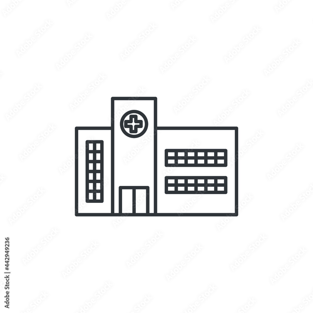 isolated hospital sign icon, vector illustration isolated hospital sign icon, vector illustration