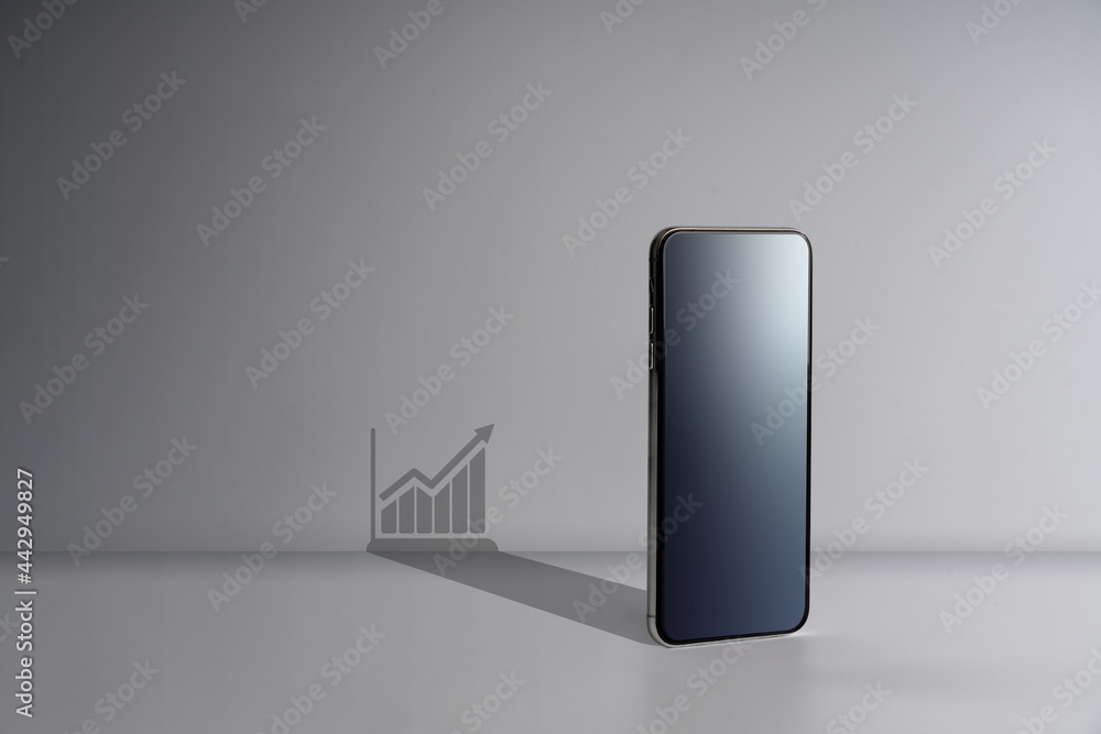 Online shopping & Social media icon with smart phone Online shopping & Social media icon with smart phone