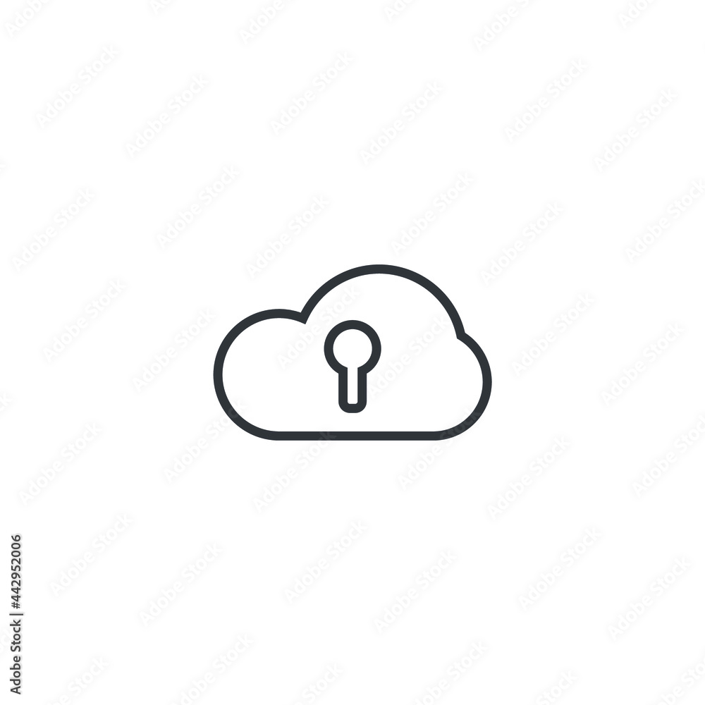 isolated cloud sign icon, vector illustration isolated cloud sign icon, vector illustration
