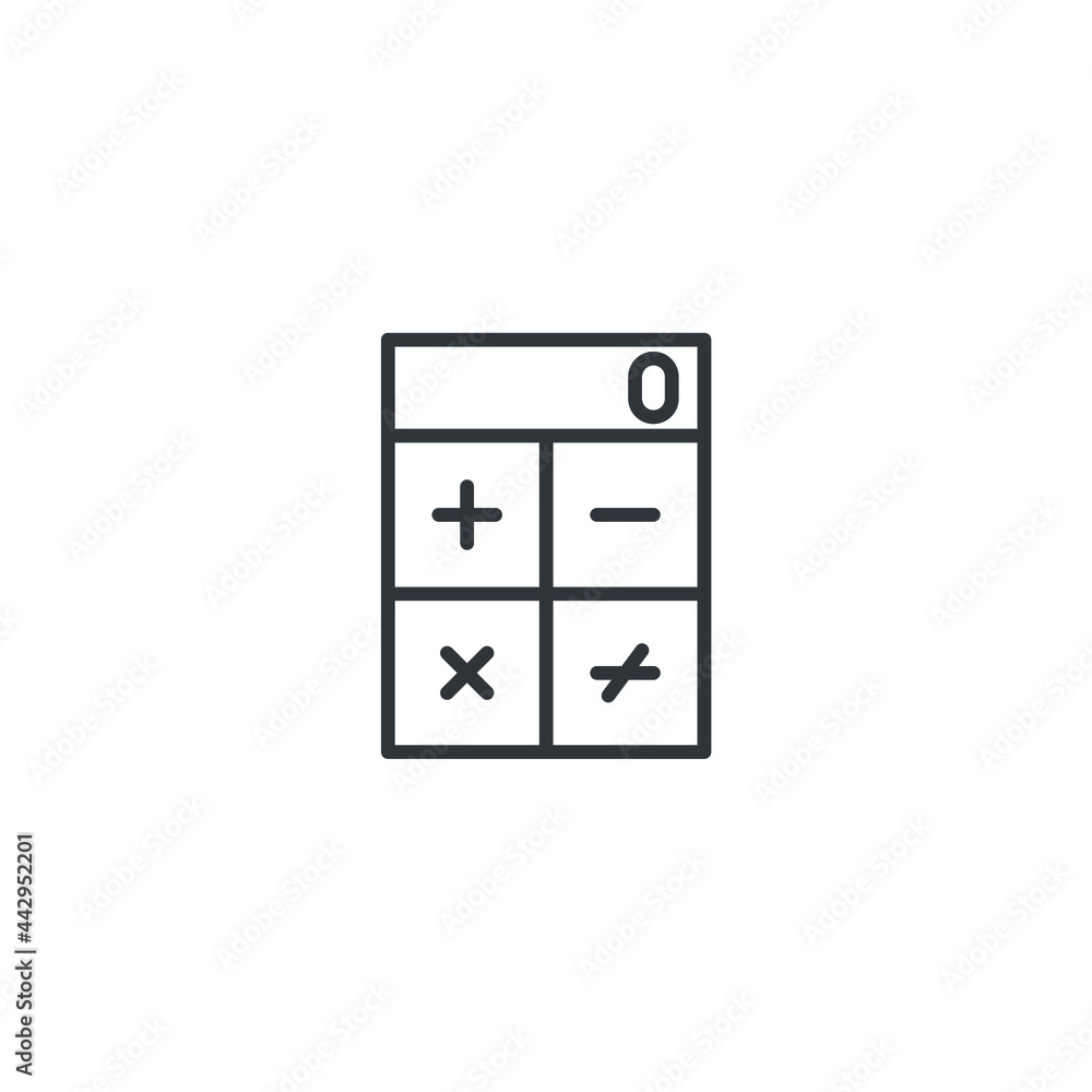 isolated calculator sign icon, vector illustration isolated calculator sign icon, vector illustration