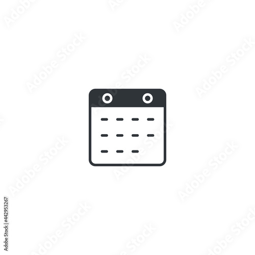 isolated calendar sign icon, vector illustration