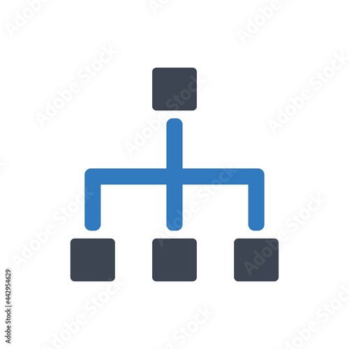 Flowchart hierarchy icon