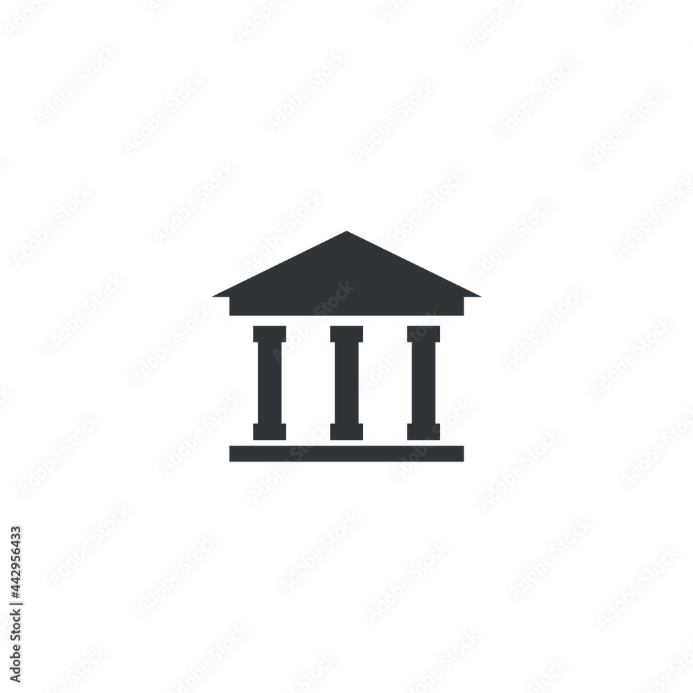 courthouse icon, isolated courthouse sign icon, vector illustration courthouse icon, isolated courthouse sign icon, vector illustration