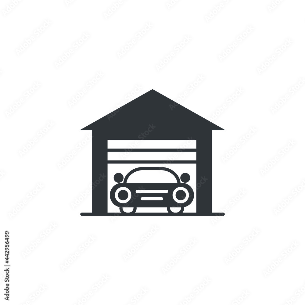 garage icon, isolated garage sign icon, vector illustration garage icon, isolated garage sign icon, vector illustration