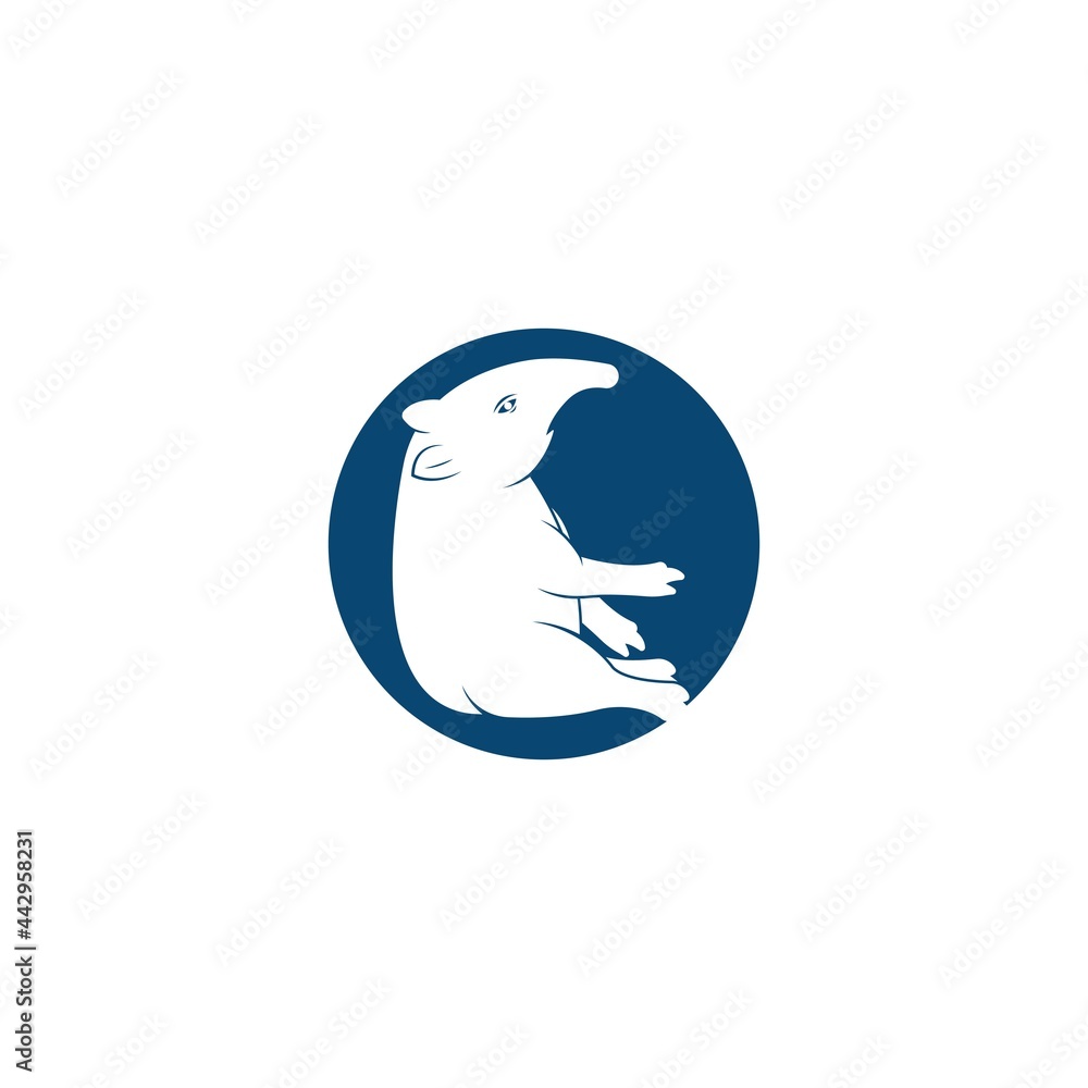 Tapir logo vector template illustration Tapir logo vector template illustration