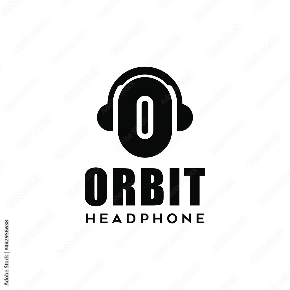 Obraz premium Initial O Headphone Masculine Logo Design