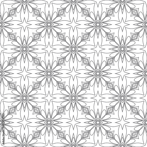 Vector geometric pattern. Repeating elements stylish background abstract ornament for wallpapers andbackgrounds. Black and white colors 