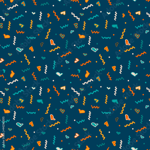 Abstract seamless pattern for kids. Vector abstract background
