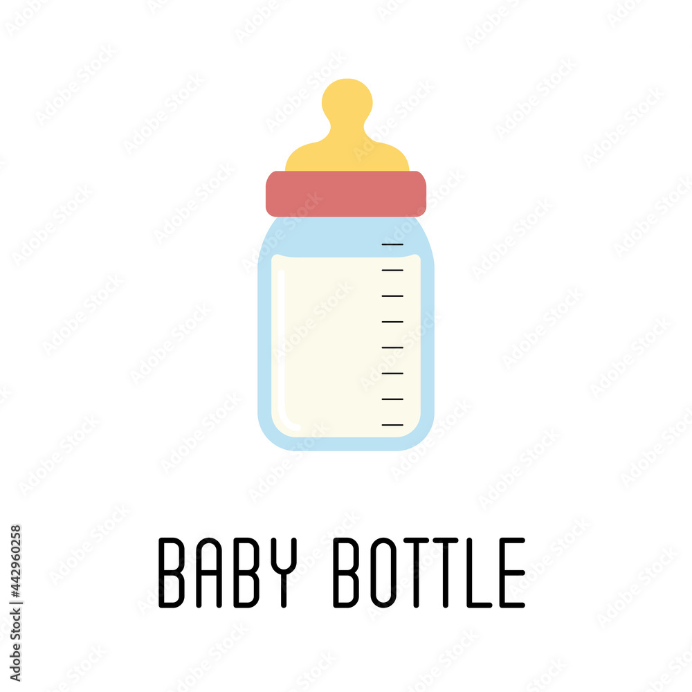 Feeding bottle icon, milk bottle icon. Vector illustration Feeding bottle icon, milk bottle icon. Vector illustration