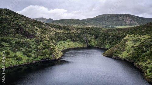 The landscape of Flores Island in the Azores © Jakub