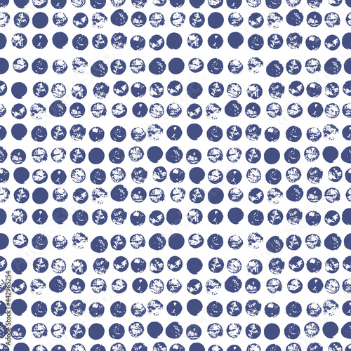 Ink stamps and spots. Seamless abstract pattern for cover, packing design