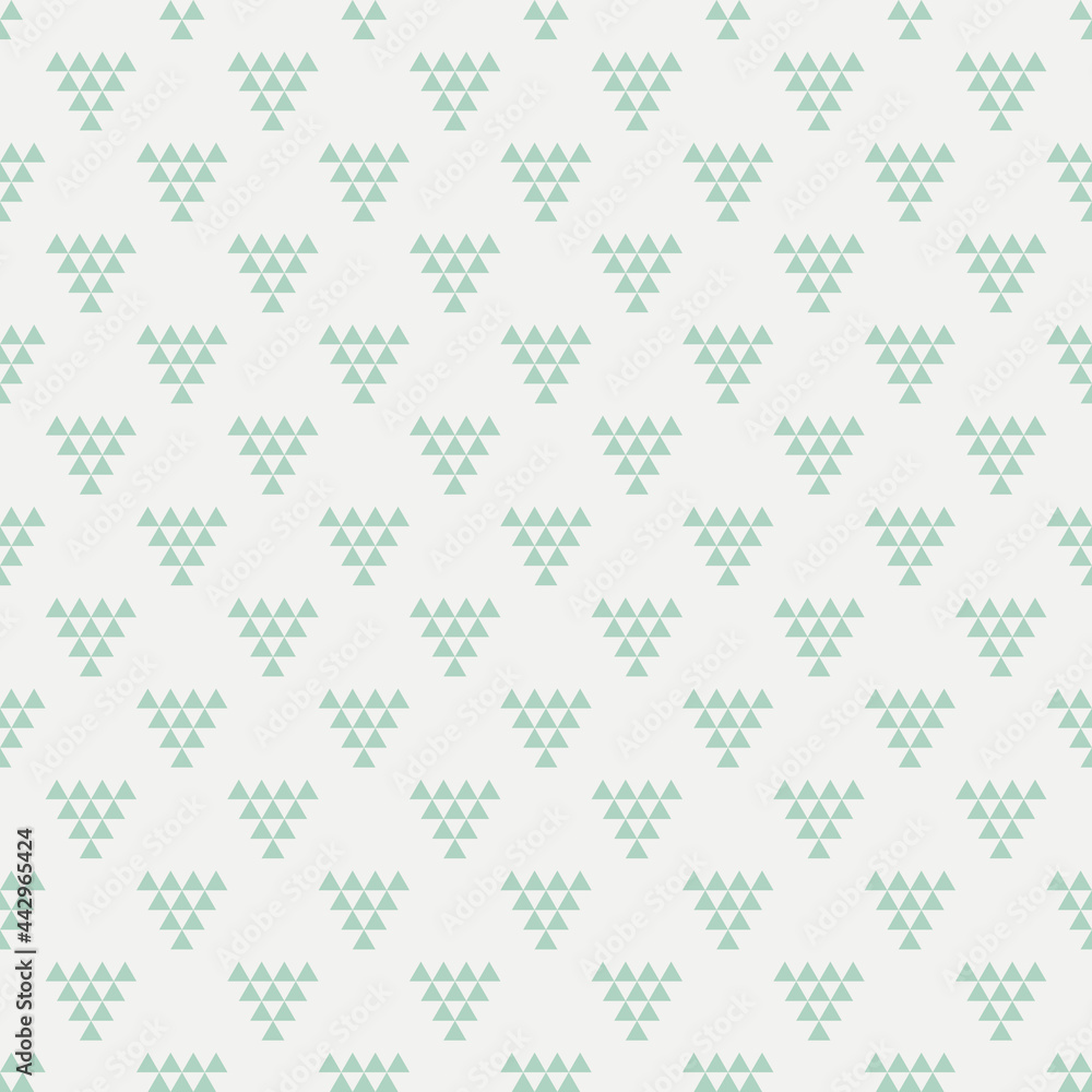 Modern triangle seamless pattern background. Fabric designs and wallpapers.