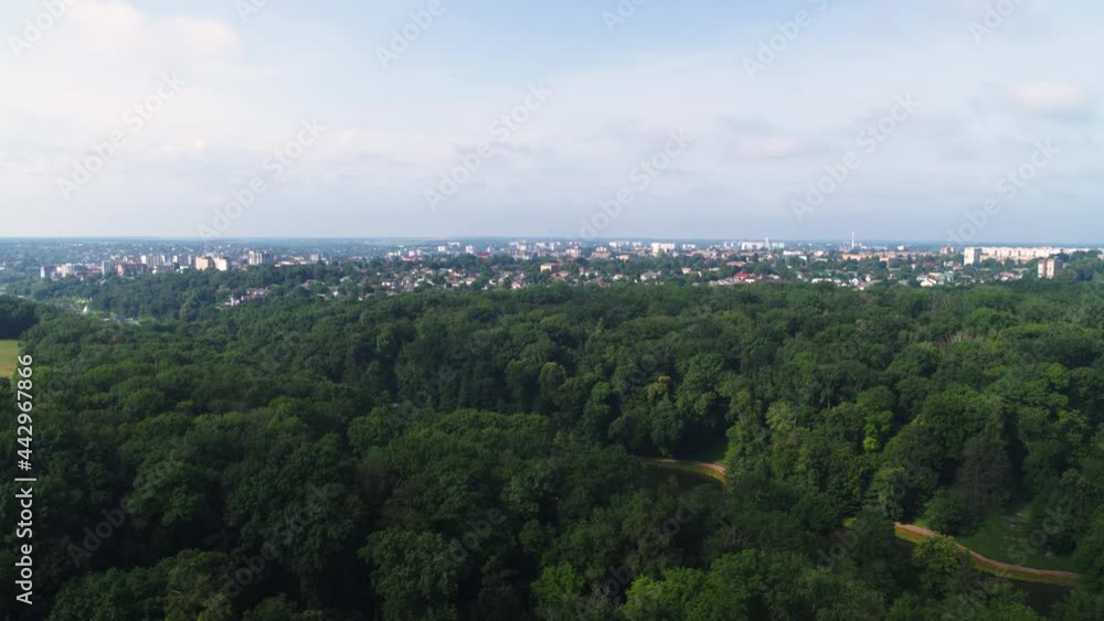 Uman city landscape aerial view Uman city landscape aerial view