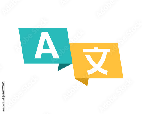 Translate icon. Language translation. Illustration vector