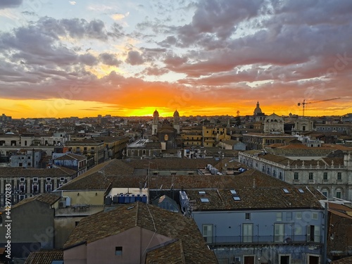 Sunset in Catania