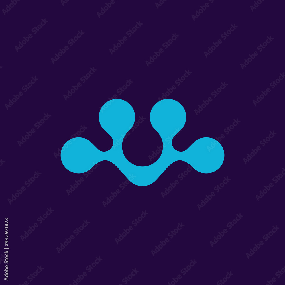 Letter W Dot Business Logo Design Letter W Dot Business Logo Design