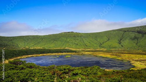 The landscape of Flores Island in the Azores