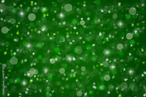 Abstract green Christmas winter background