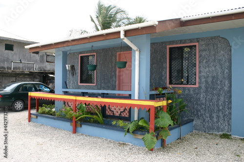 Majuro, Marshall Islands - colorful house photo