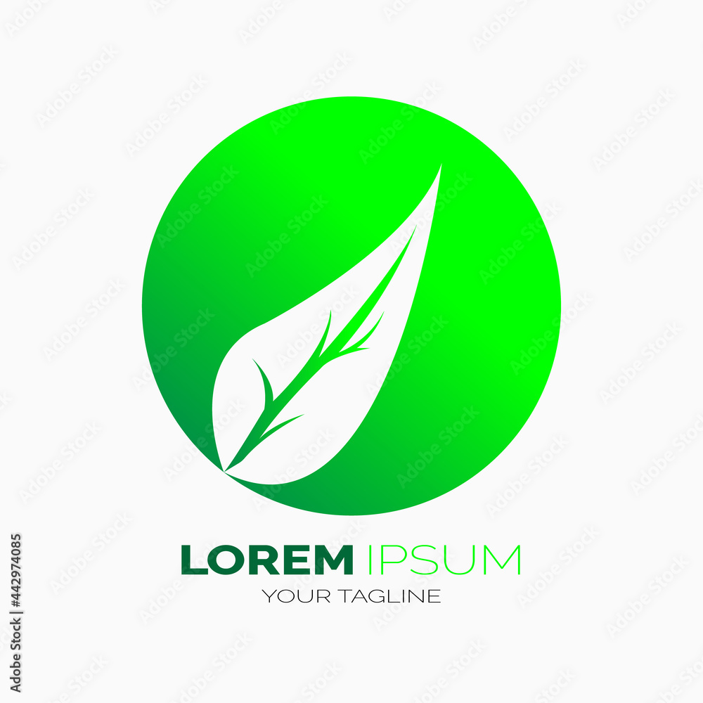 Eco green, green tea, go green, natural, world green logos. vector illustration of logos. leaf illustration template logos. leaf icons vector Eco green, green tea, go green, natural, world green logos. vector illustration of logos. leaf illustration template logos. leaf icons vector