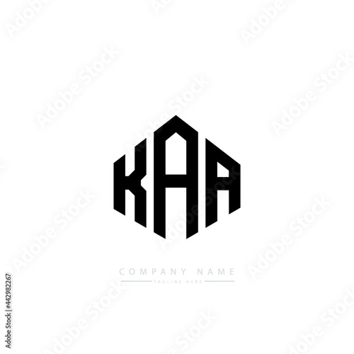Φωτογραφία KAA letter logo design with polygon shape