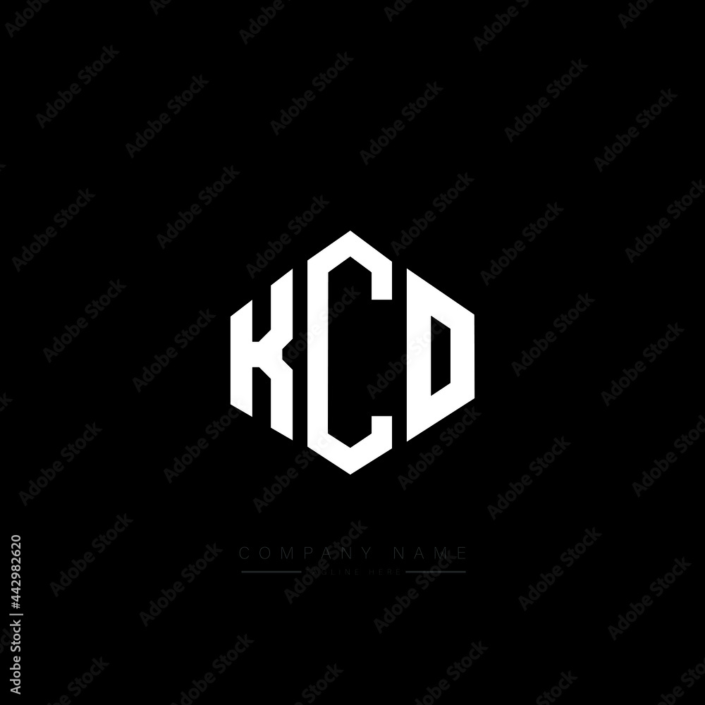 KCO letter logo design with polygon shape. KCO polygon logo monogram. KCO cube logo design. KCO hexagon vector logo template white and black colors. KCO monogram, KCO business and real estate logo. 