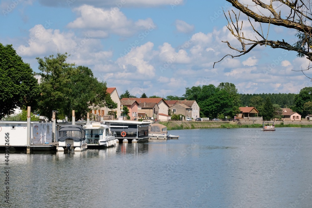 Village de La Truchère en  Bourgogne-Franche-Comté. 
