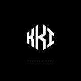 KKI letter logo design with polygon shape. KKI polygon logo monogram. KKI cube logo design. KKI hexagon vector logo template white and black colors. KKI monogram, KKI business and real estate logo. 