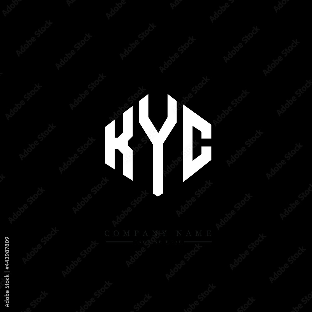 KYC letter logo design with polygon shape. KYC polygon logo monogram. KYC cube logo design. KYC hexagon vector logo template white and black colors. KYC monogram, KYC business and real estate logo. KYC letter logo design with polygon shape. KYC polygon logo monogram. KYC cube logo design. KYC hexagon vector logo template white and black colors. KYC monogram, KYC business and real estate logo.