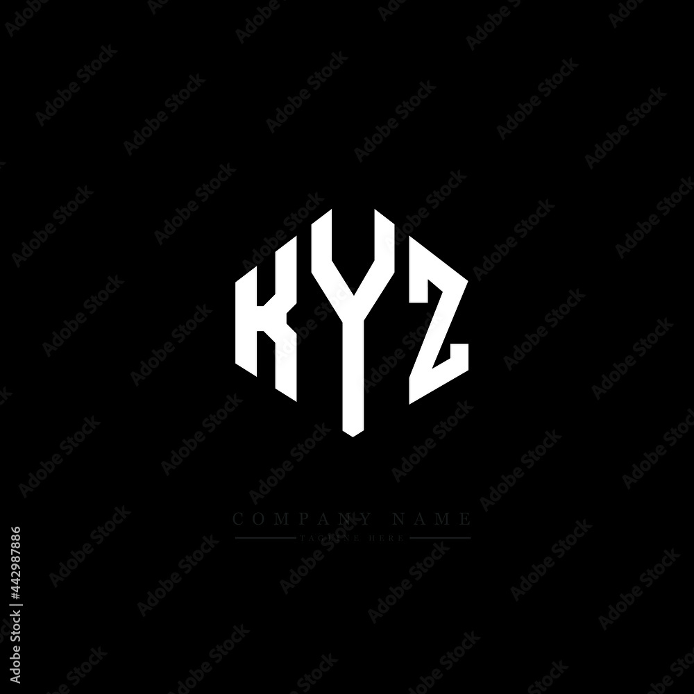KYZ letter logo design with polygon shape. KYZ polygon logo monogram. KYZ cube logo design. KYZ hexagon vector logo template white and black colors. KYZ monogram, KYZ business and real estate logo. KYZ letter logo design with polygon shape. KYZ polygon logo monogram. KYZ cube logo design. KYZ hexagon vector logo template white and black colors. KYZ monogram, KYZ business and real estate logo.