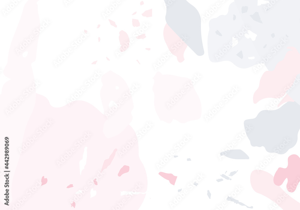 Terrazzo modern abstract template. Pink and grey Terrazzo modern abstract template. Pink and grey