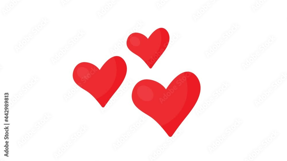 Red Heart Animation. moved Valentine heart 4k video Red Heart Animation. moved Valentine heart 4k video