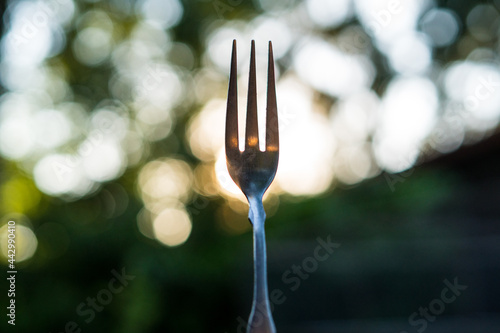 Fork with light