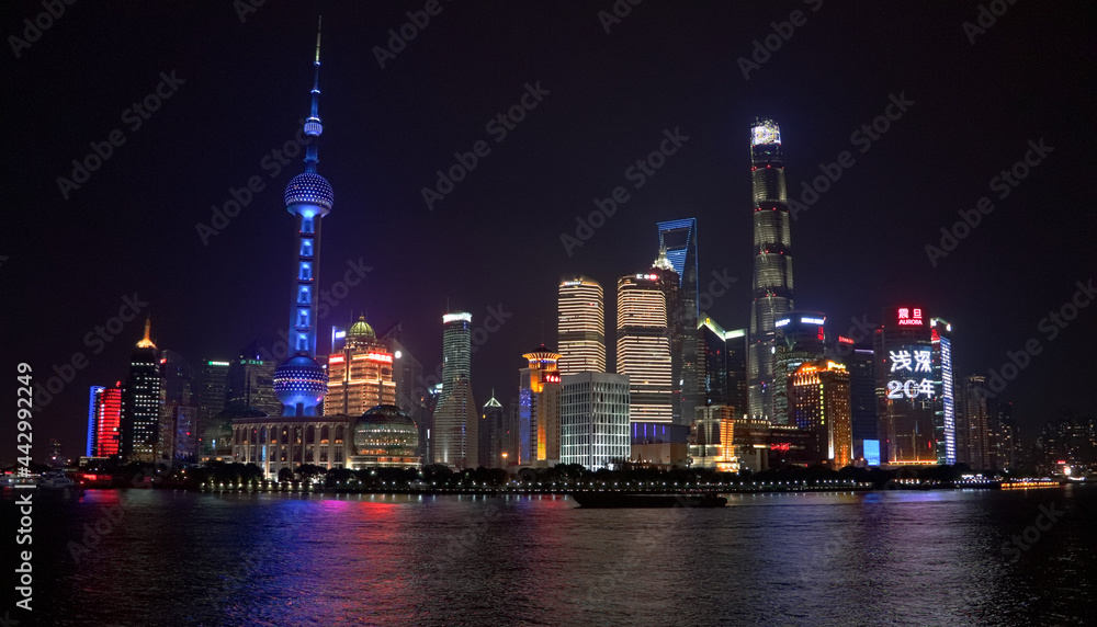 Obraz premium Shanghai Skyline at night