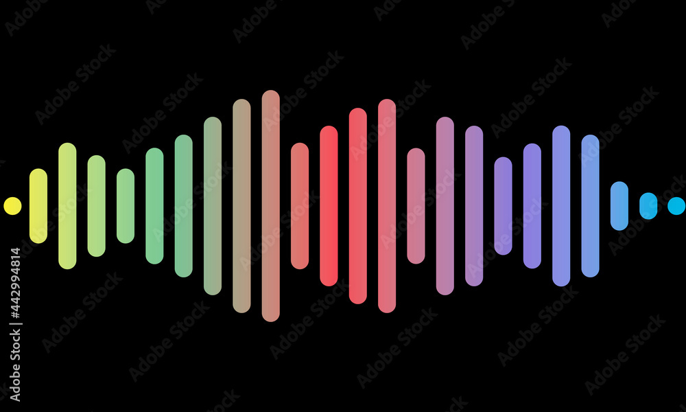 Obraz premium Soundwave Bar Vector Simple design