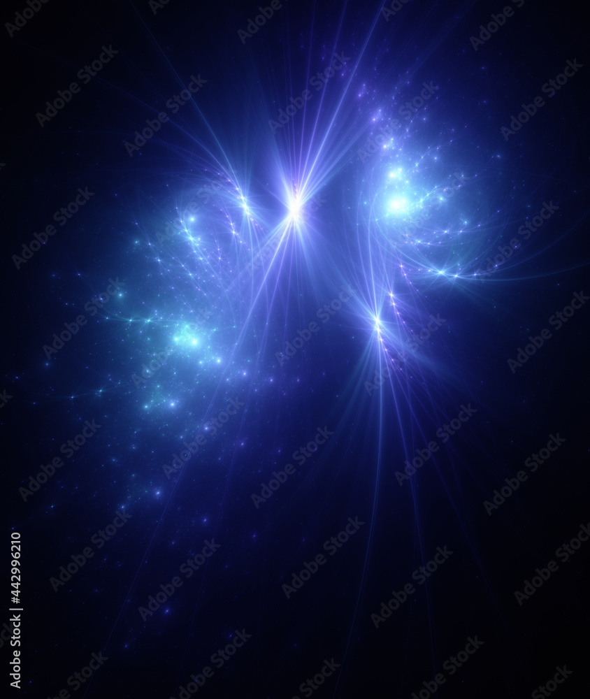 Abstract background, smooth multicolored lines on a black background. Abstract background, smooth multicolored lines on a black background.