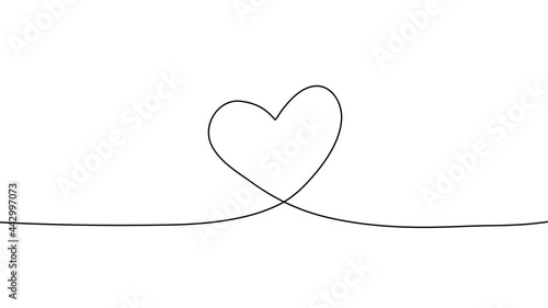 heart line animation.  hand drawing animation  4k video