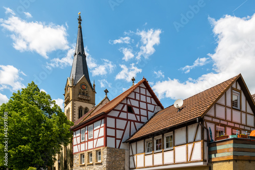 Möckmühl, city church and half-timbered houses, Eifel, Germany © EKH-Pictures