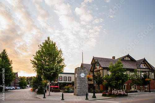 Warm summer evening on the street of the old city