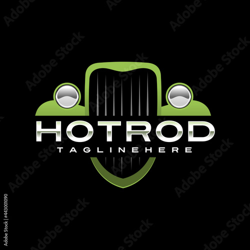 Foto hot rod logo template