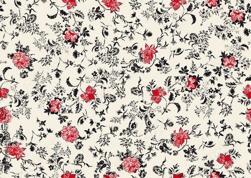 liberty floral pattern, perfect for fabrics and decoration