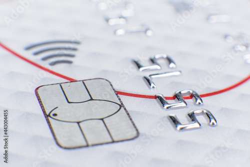 Credit card close up