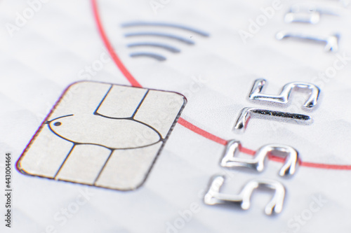 Credit card close up