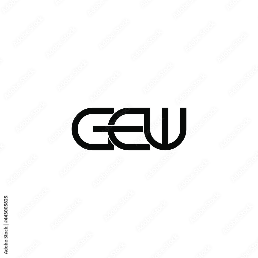 gew letter original monogram logo design gew letter original monogram logo design