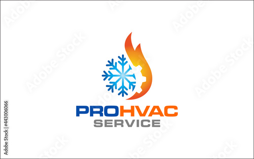 Illustration graphic vector of plumbing, heating and cooling service Logo Design template-10