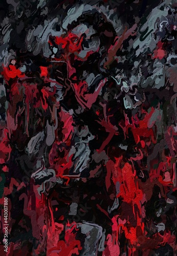 black and red color of abstract background