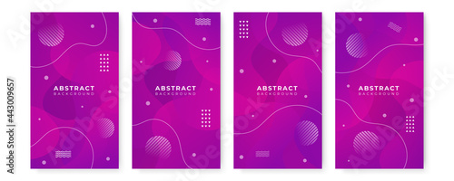 Abstract purple violet modern gradient geometric background designs, trendy brochure templates, colorful futuristic posters. Vector illustration. Global swatches. 