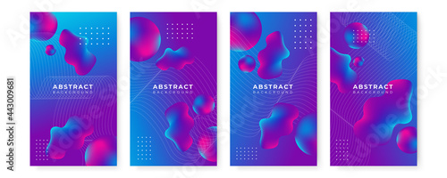 Abstract purple violet modern gradient geometric background designs, trendy brochure templates, colorful futuristic posters. Vector illustration. Global swatches. 